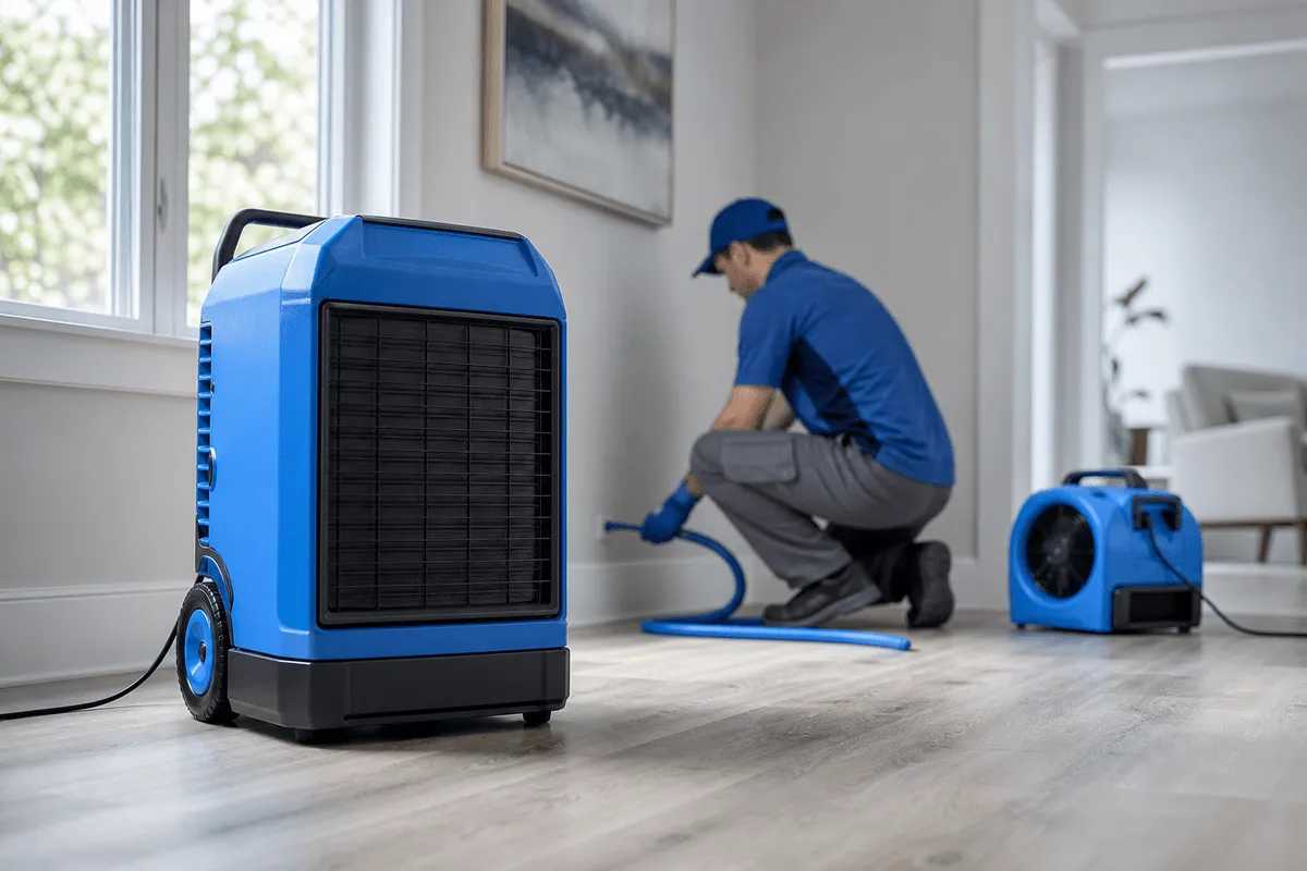Dehumidification service by Lion Water Damage Restoration