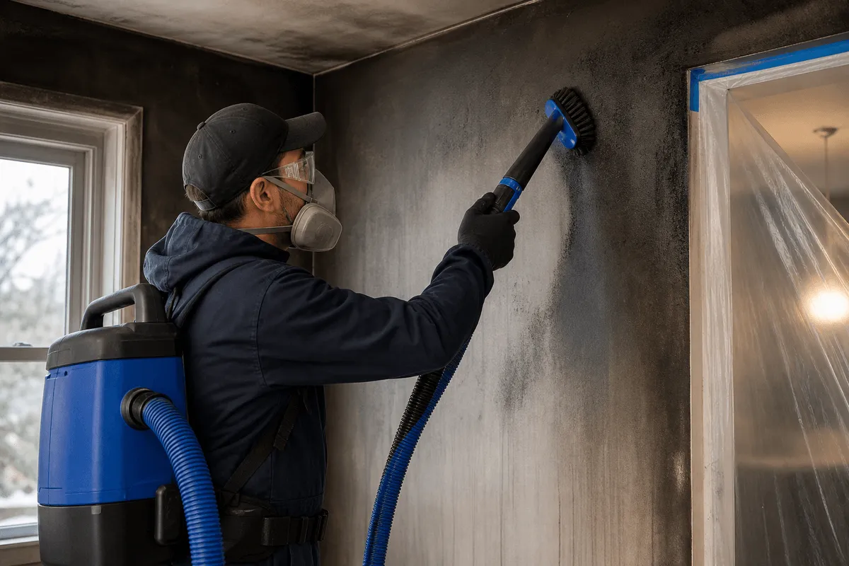 Smoke and Soot Removal service by Lion Water Damage Restoration