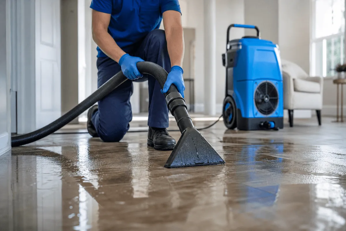 Water Extraction service by Lion Water Damage Restoration